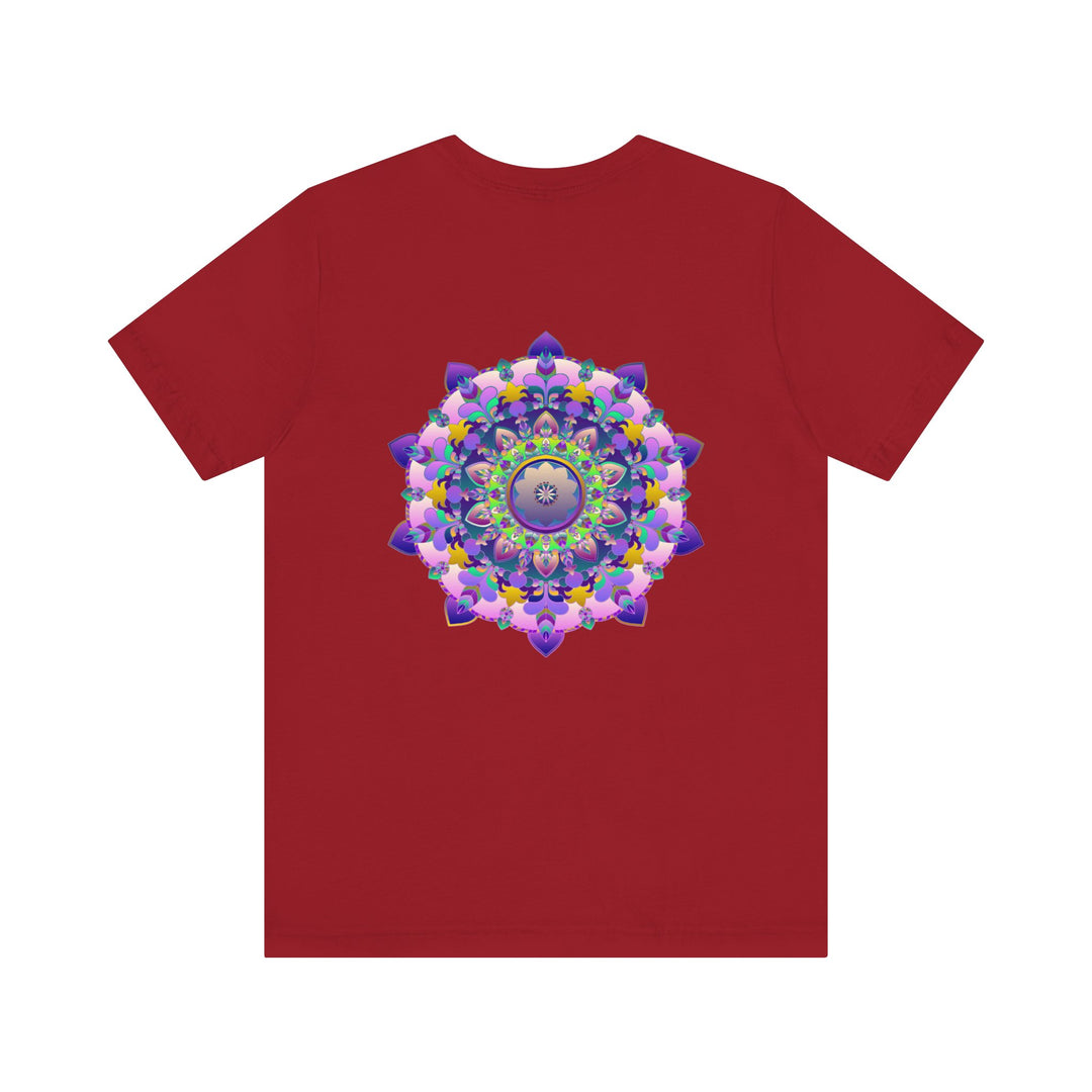 Vibrant Mandala T-Shirt featuring intricate spiritual design for peace and harmony