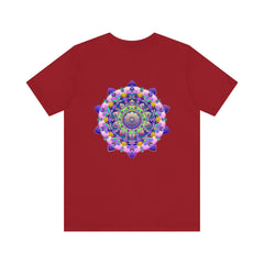 Vibrant Mandala T-Shirt featuring intricate spiritual design for peace and harmony