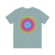 Vibrant Mandala T-Shirt featuring intricate spiritual design symbolizing peace and harmony, perfect for expressing your inner spirituality and embracing positive energy