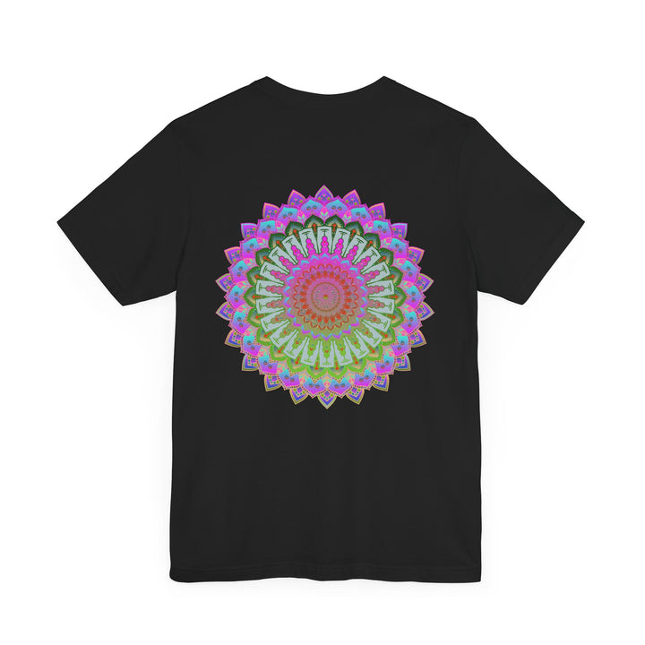 A vibrant mandala tee featuring intricate designs symbolizing spiritual peace and harmony for a serene and stylish look