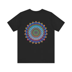 Vibrant Mandala Tee featuring intricate design symbolizing spiritual peace and harmony, perfect for meditation and inner balance