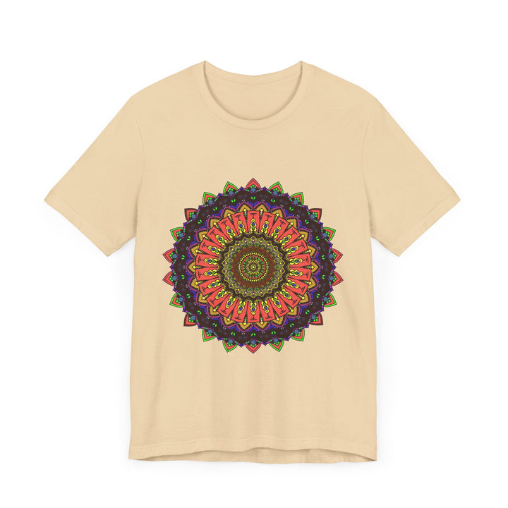 Colorful Mandala Tee featuring an intricate and vibrant design perfect for a bohemian style