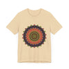 Colorful Mandala Tee featuring an intricate and vibrant design perfect for a bohemian style