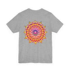 Vibrant Mandala T-Shirt featuring intricate spiritual design for peace & harmony