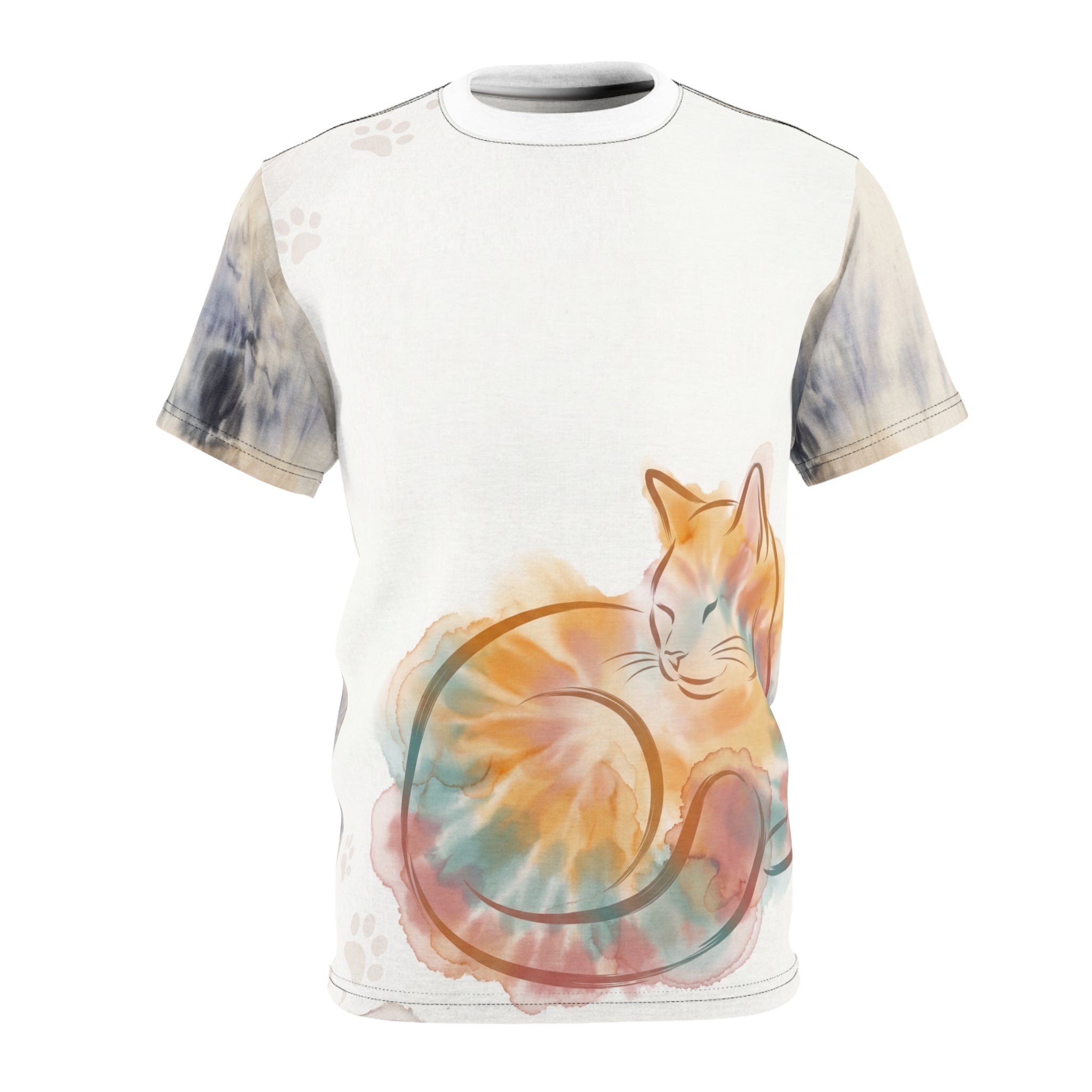 Gatto tie-dye accogliente