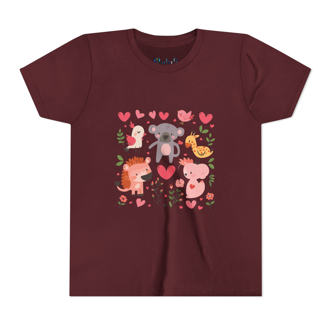 Adorable Animal Love Youth Tee, Cute Kids Shirt, Animal Graphic Tee, Children's Gift, Birthday or Holiday Outfit
