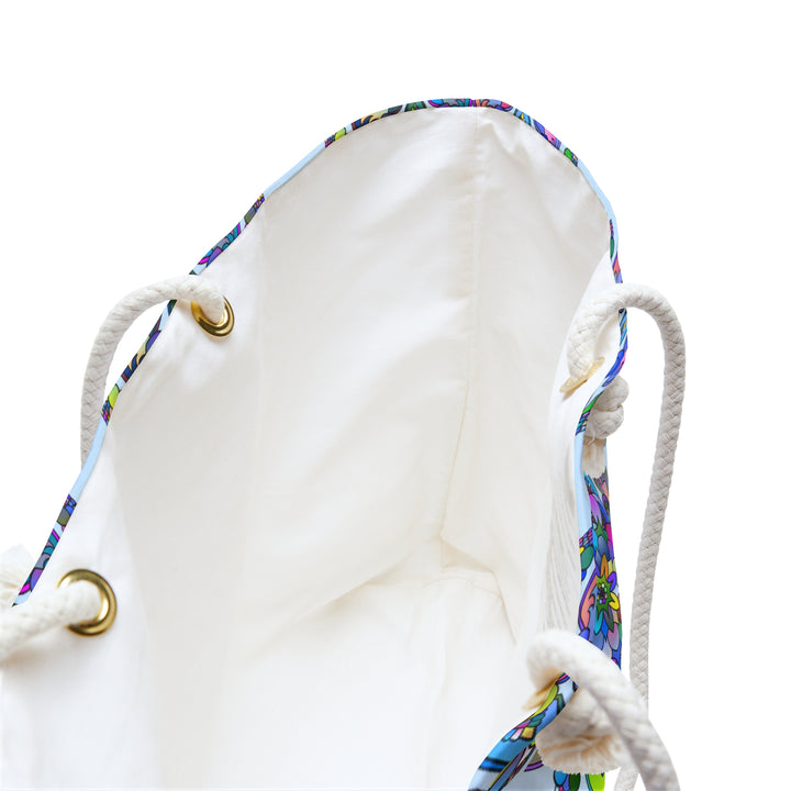 Psychedelic Floral Weekender Bag for Vibrant Outdoor Escapes