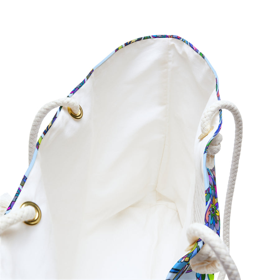 Psychedelic Floral Weekender Bag for Vibrant Outdoor Escapes