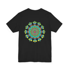 Colorful and intricate psychedelic mandala design on a comfortable t-shirt with spiritual vibes