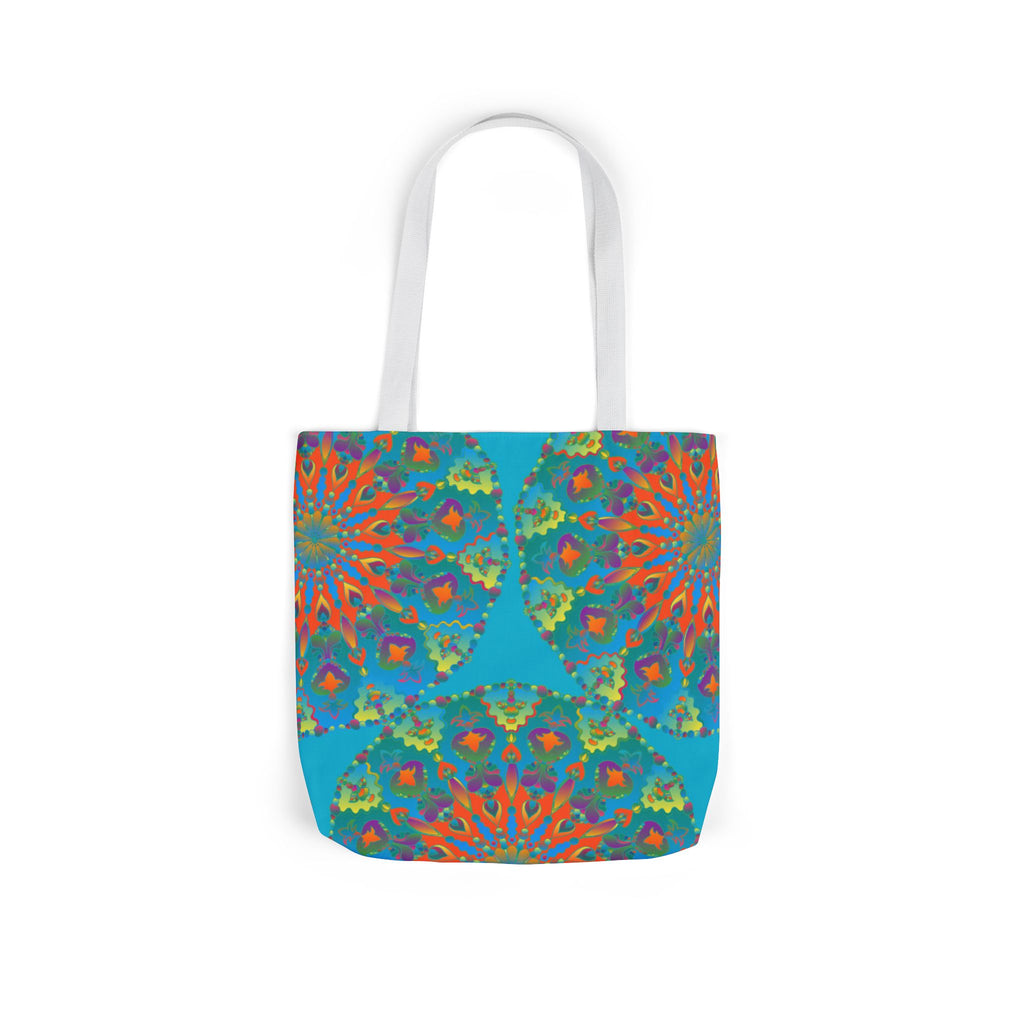 Canvas Tote Bag in Bright Tropical Colors for Summer Fun