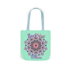 Mandala 'Love You Mom' Canvas Tote — Floral Mother's Day Gift Bag