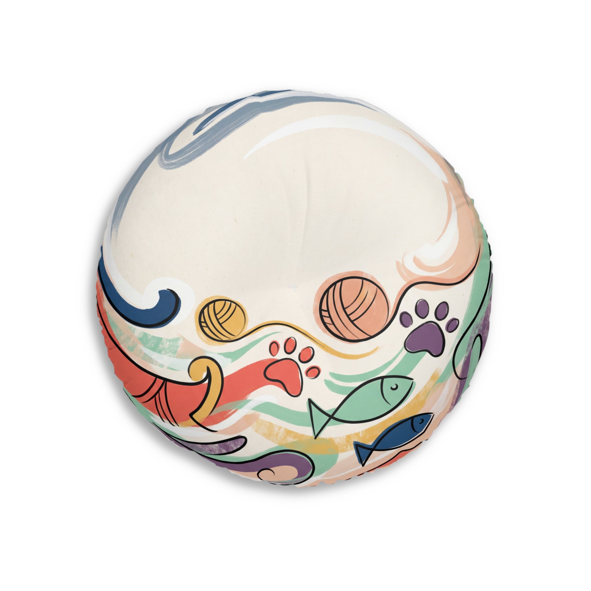 Cuscino da pavimento a forma di gatto Dream-Loop
