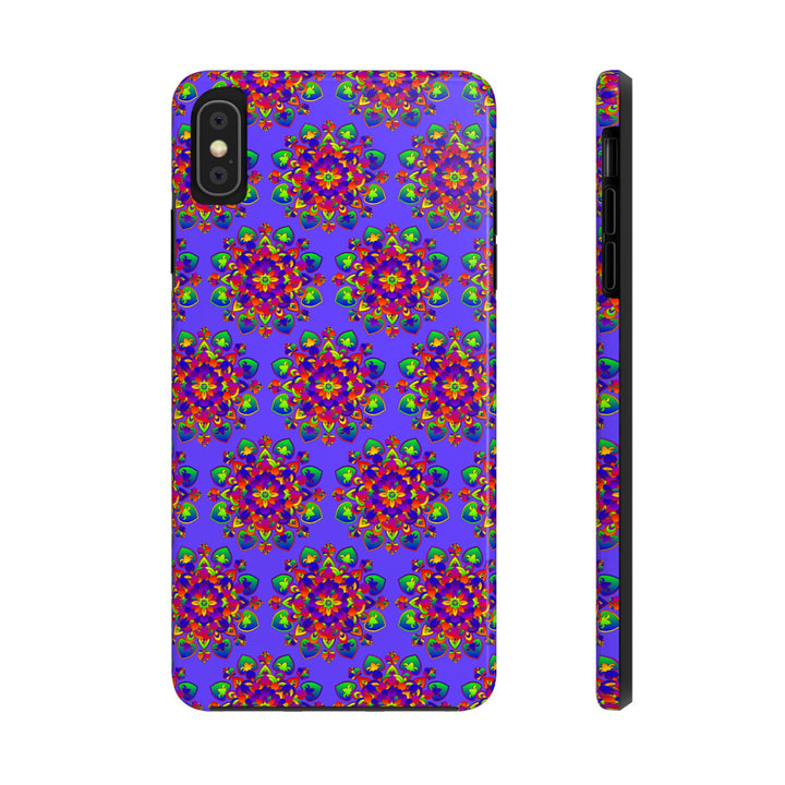 Tiled Hand Drawn Mandala Rainbow Phone Case - Standard alt text 33