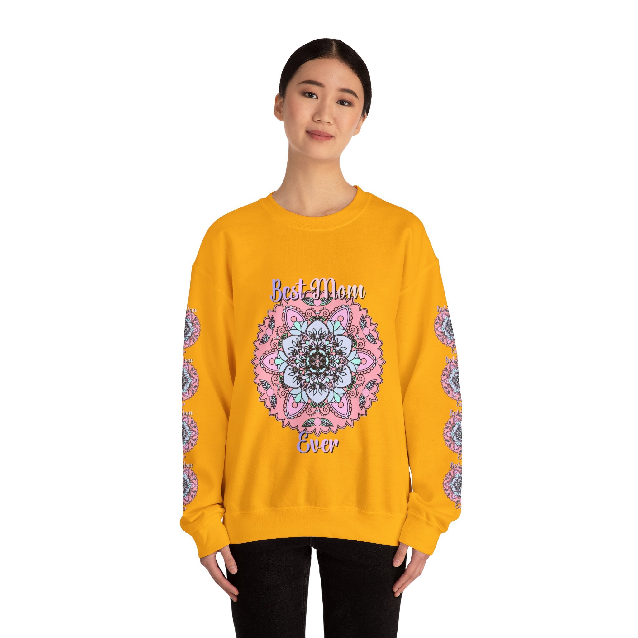 Best Mom Ever Intricate Mandala Art Sweatshirt