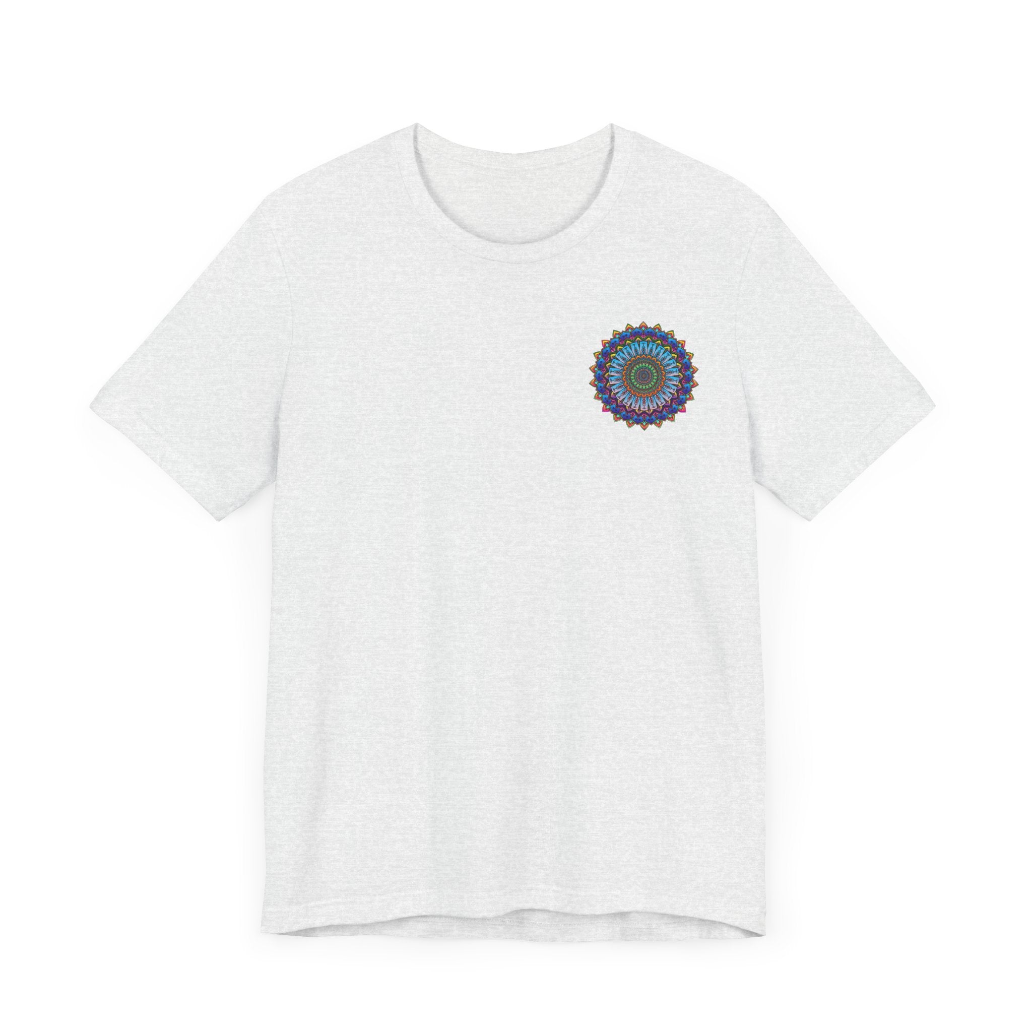 Vibrant Mandala Tee featuring intricate design representing spiritual peace and harmony, perfect for those seeking inner balance and tranquility