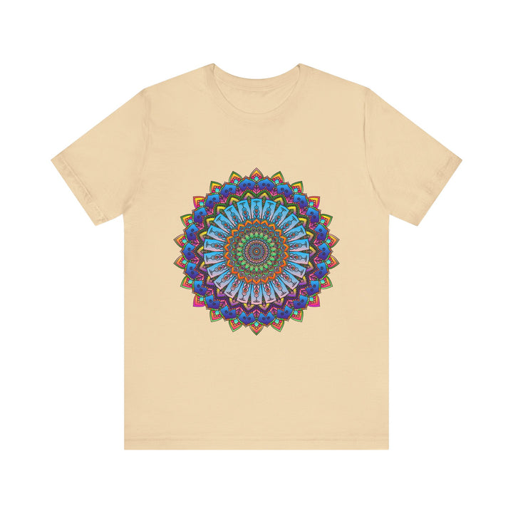 Vibrant Mandala Tee featuring a colorful and intricate design with vibrant hues and detailed patterns, perfect for adding a pop of color to your wardrobe