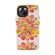Colorful hand drawn mandala art phone case with intricate details