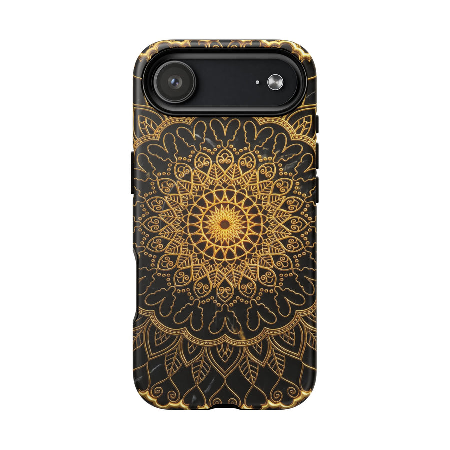 Mandala Gold Handyhülle — Robuste magnetische iPhone-Hülle