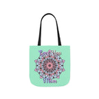 Mandala 'Love You Mom' Canvas Tote — Floral Mother's Day Gift Bag