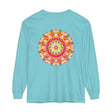 Colorful and intricate mandala design long sleeve t-shirt for both men and women