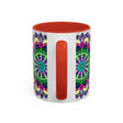 Vibrant and intricate mandala art design on a ceramic mug