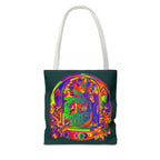 Beautiful Mandala Mystical Nature Tote Bag with vibrant colors and intricate design