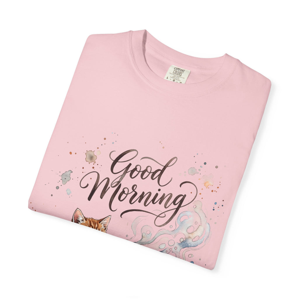 Good Morning Cat Coffee T-Shirt