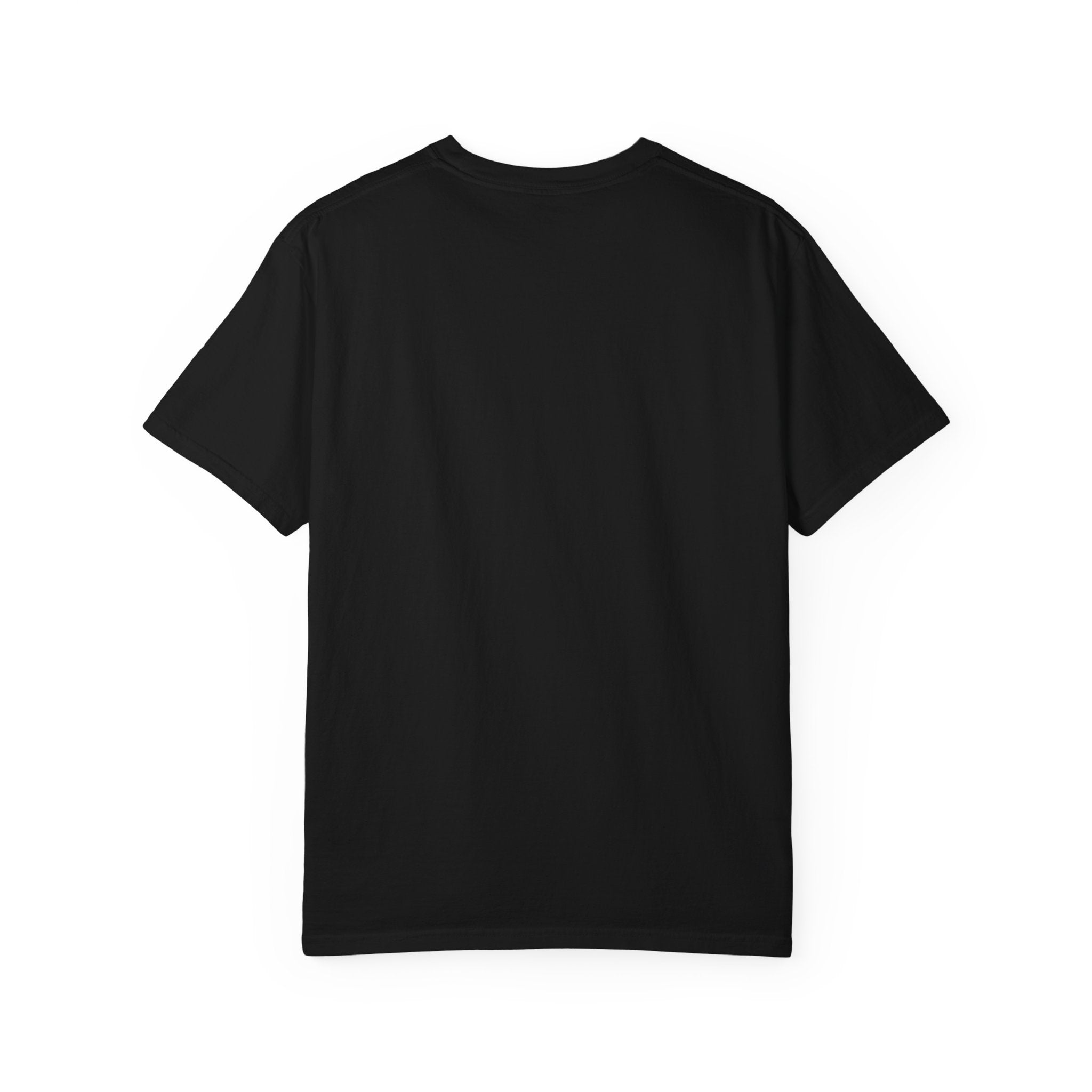 T-Shirt — Minimal Art Cat at Door Graphic Tee