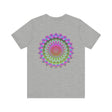 Vibrant Mandala Tee featuring intricate spiritual design for peace & harmony