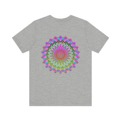 Vibrant Mandala Tee featuring intricate spiritual design for peace & harmony