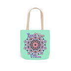 Mandala 'Love You Mom' Canvas Tote — Floral Mother's Day Gift Bag