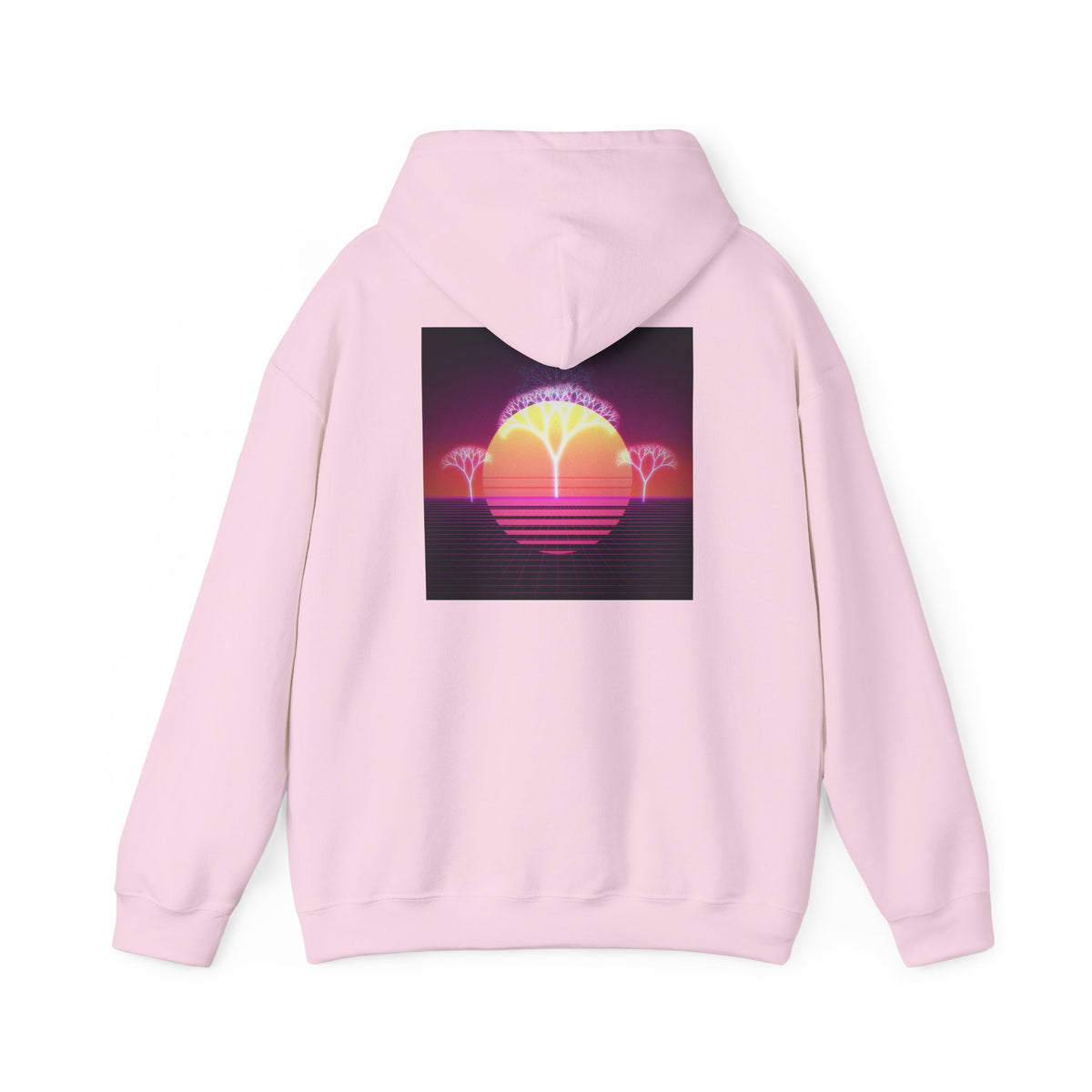 Felpa con cappuccio Retro Sunset Tree of Life