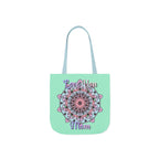 Mandala 'Love You Mom' Canvas Tote — Floral Mother's Day Gift Bag
