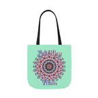 Mandala 'Love You Mom' Canvas Tote — Floral Mother's Day Gift Bag