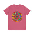 Colorful Mandala Tee with Intricate Yin and Yang Design