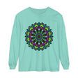 Colorful and intricate mandala design long sleeve t-shirt for all genders