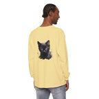 Mystische schwarze Katze – Langarm-T-Shirt
