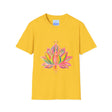Lotus Mandala Unisex T-Shirt featuring a hand-drawn unique design by Blululi