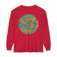 Colorful and intricate mandala design unisex long sleeve t-shirt for all genders