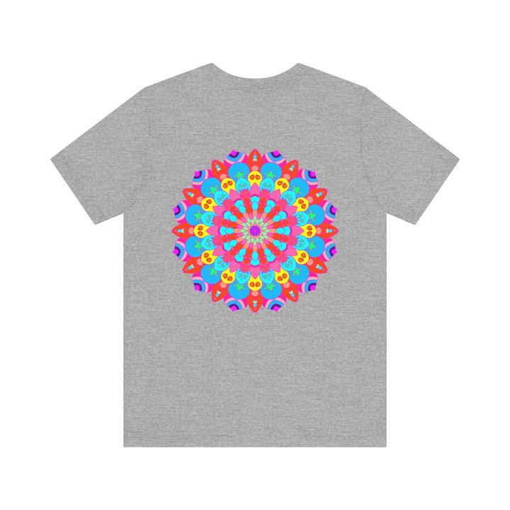 Vibrant Mandala Tee featuring intricate spiritual design for peace and harmony