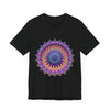 Colorful Mandala Meditation Tee featuring an intricate and vibrant design