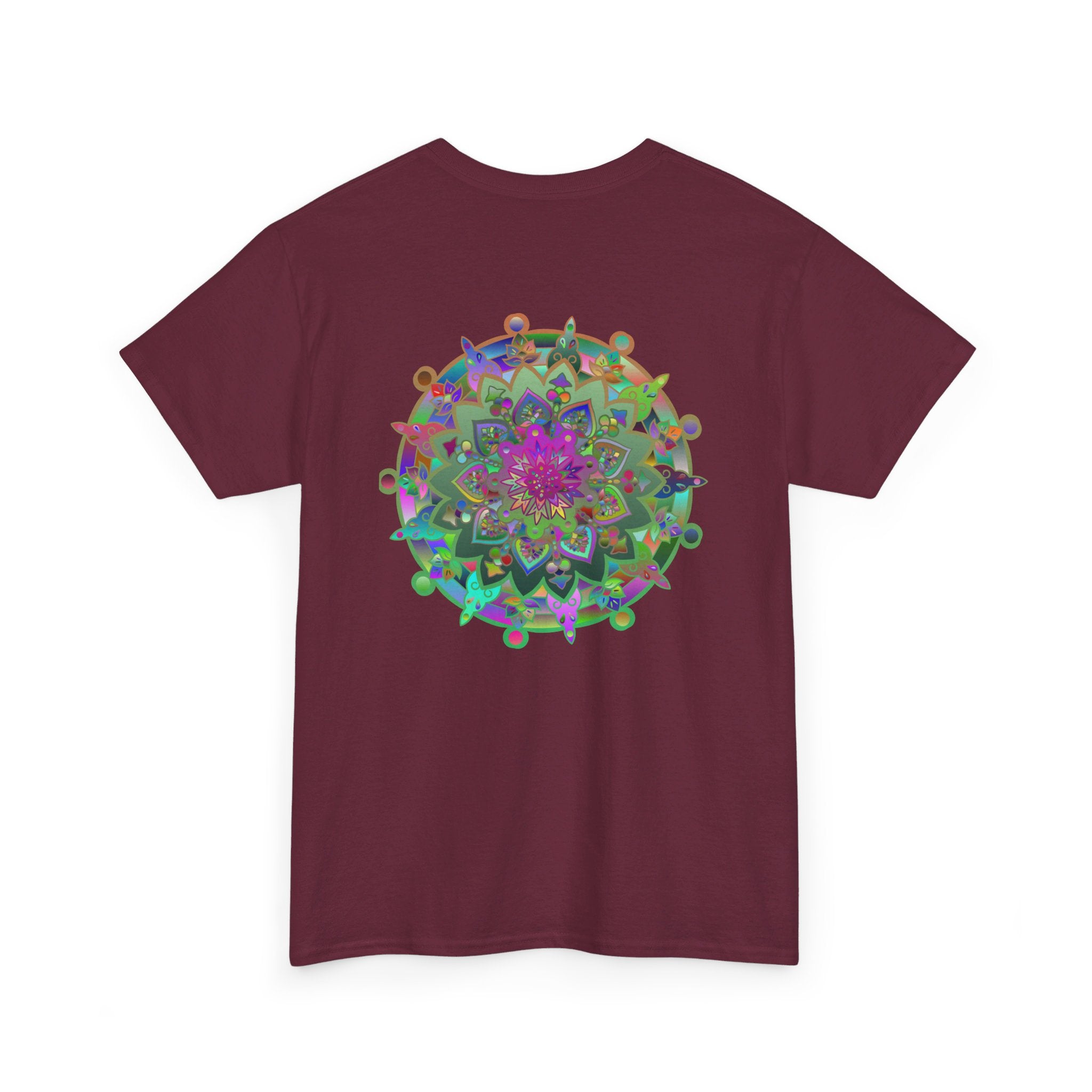 Unique and meaningful mandala design printed on heavy cotton tee