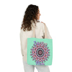 Mandala 'Love You Mom' Canvas Tote — Floral Mother's Day Gift Bag