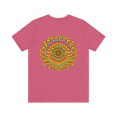 A beautiful, colorful mandala design tee representing spiritual peace and harmony