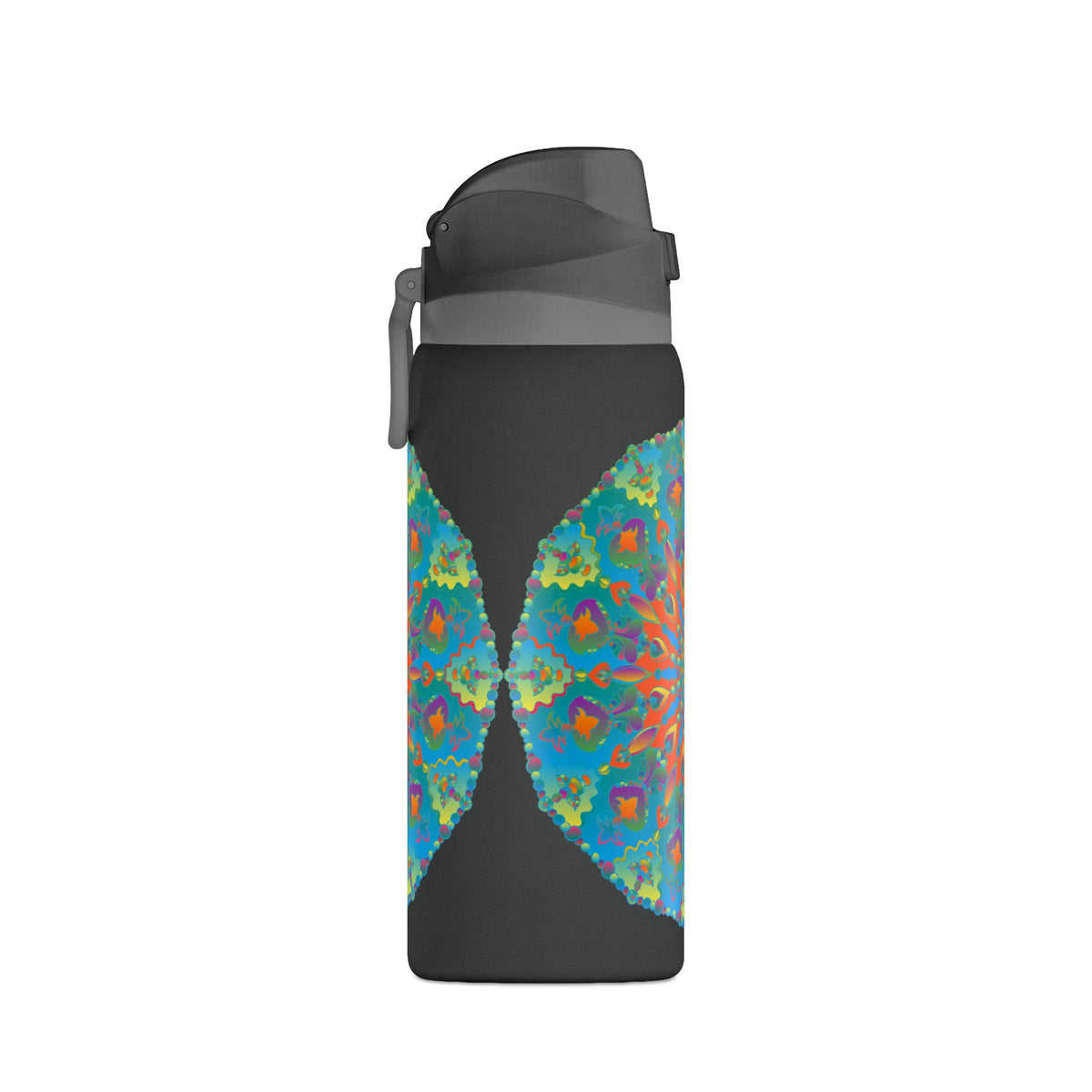 Borraccia termica da 32oz — Design mandala caleidoscopio colorato