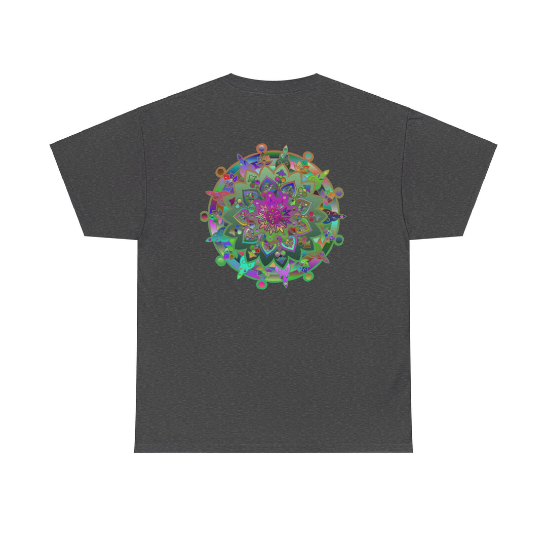 Vibrant and detailed mandala art printed on premium heavy cotton tee