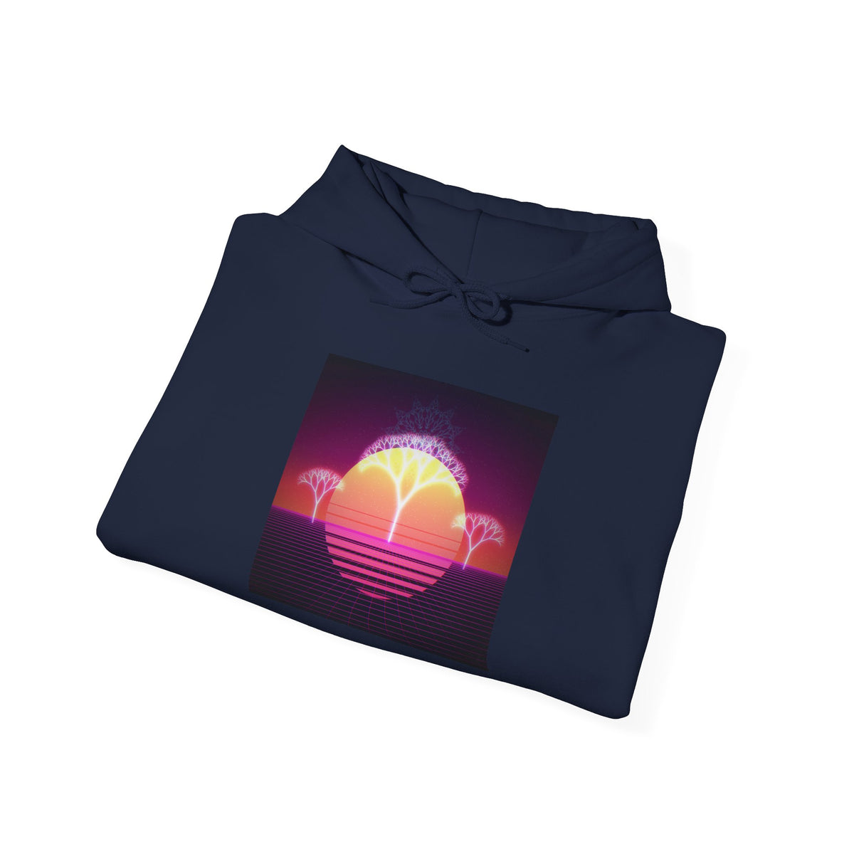 Felpa con cappuccio Retro Sunset Tree of Life