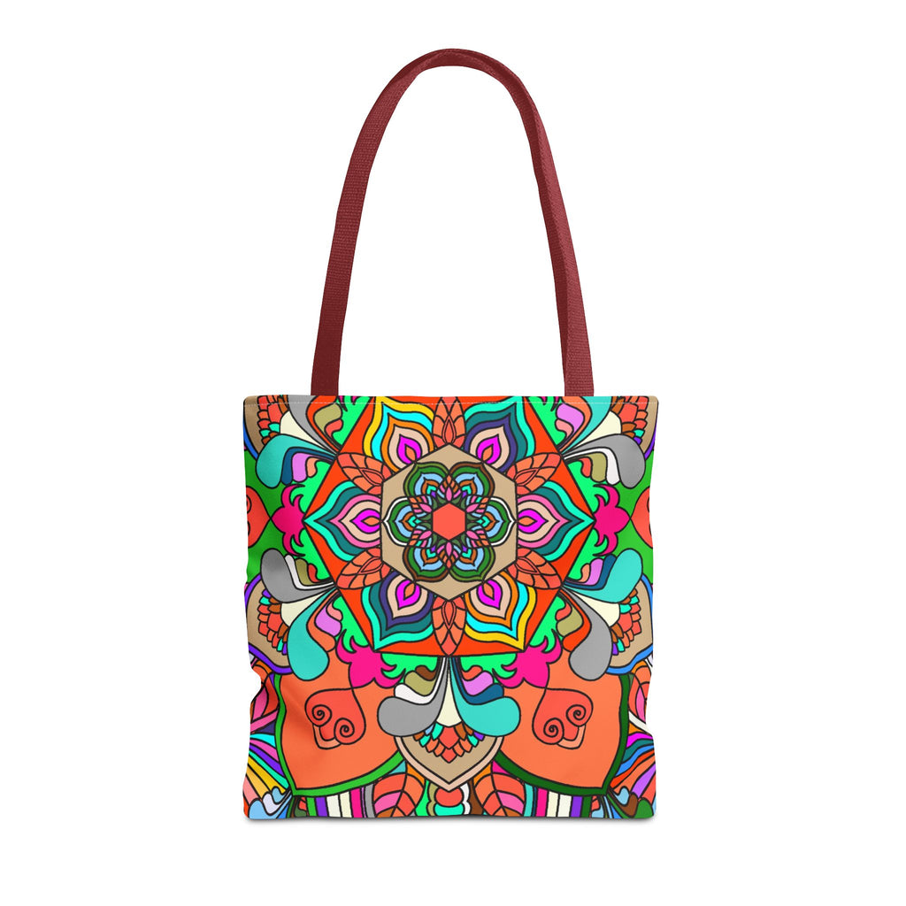 Colorful Mandala Tote Bag — Vibrant Boho All-Over Print Beach & Market Tote