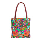 Colorful Mandala Tote Bag — Vibrant Boho All-Over Print Beach & Market Tote