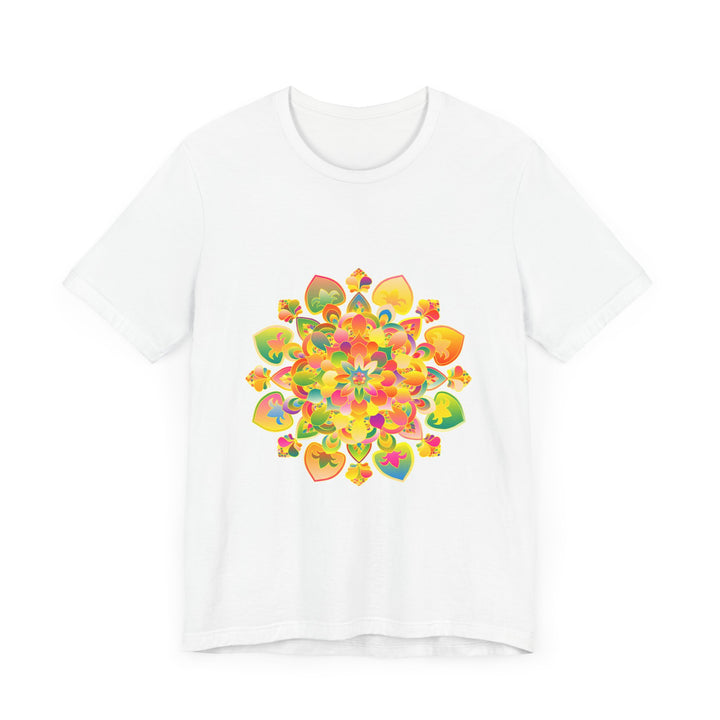 Colorful and mesmerizing psychedelic mandala tee, perfect for a vibrant and trippy style statement